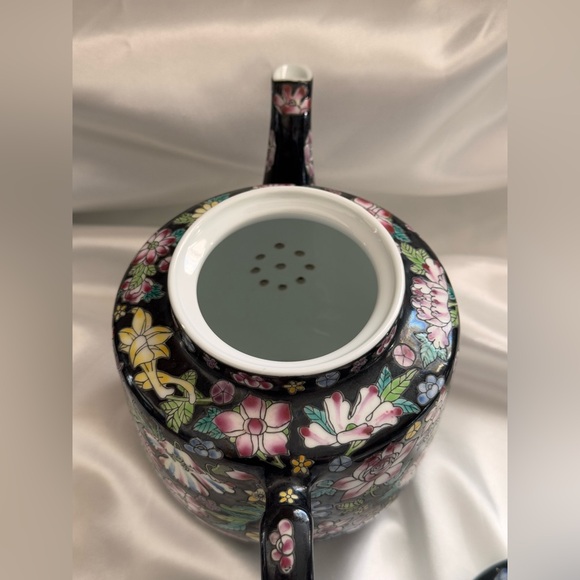 Vintage Chinese Tea Pot (flawless except few speckles INSIDE) ceramic - Picture 6 of 12